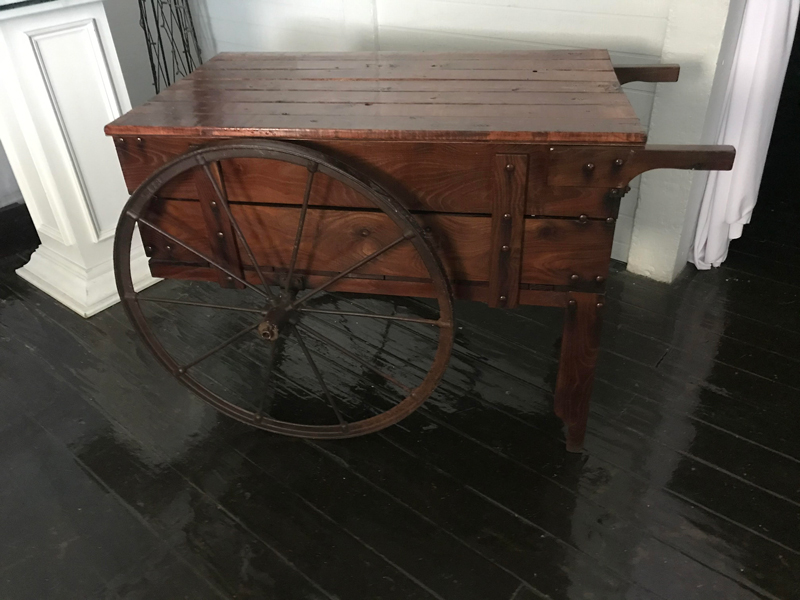 Rustic Wheel Barrel Table