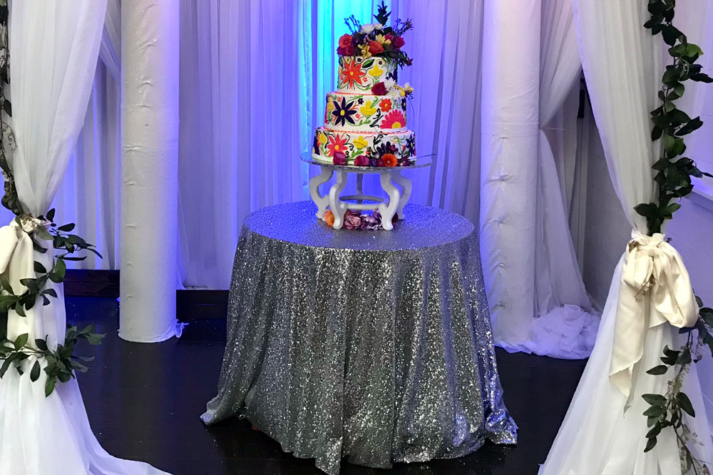 cake table specialty linen