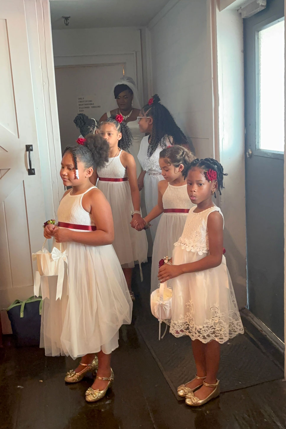 the wedding ceremony is about to begin