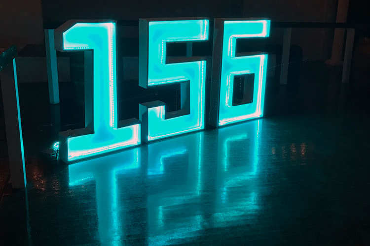 lighted numbers