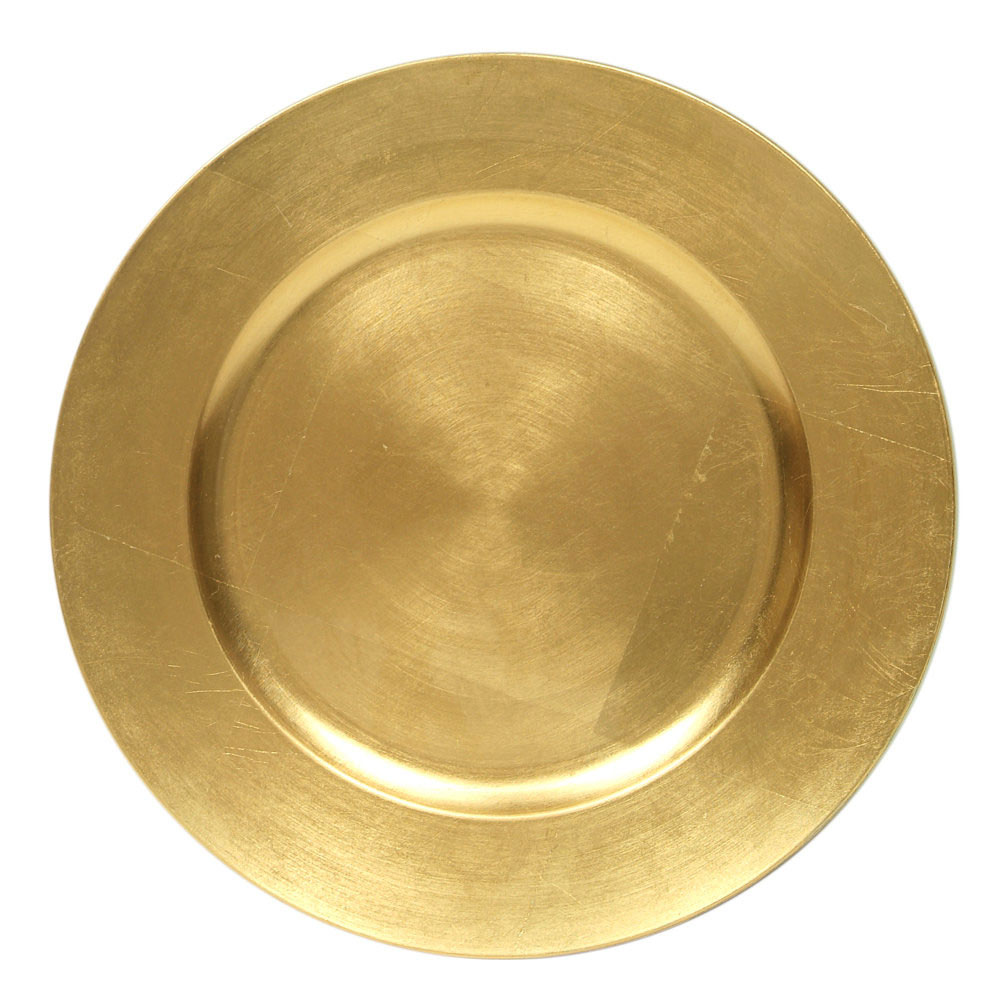 gold plate charger