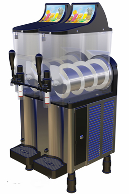 Frozen drink machine serving margaritas at an event