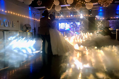 Bar lighting that matches the rest of the room and accents the area