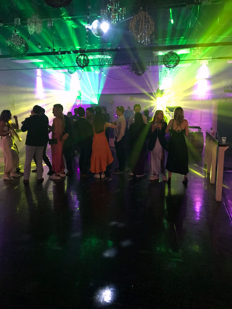 After the last dance and celebration, a quiet moment at The Chateau at Forest Park